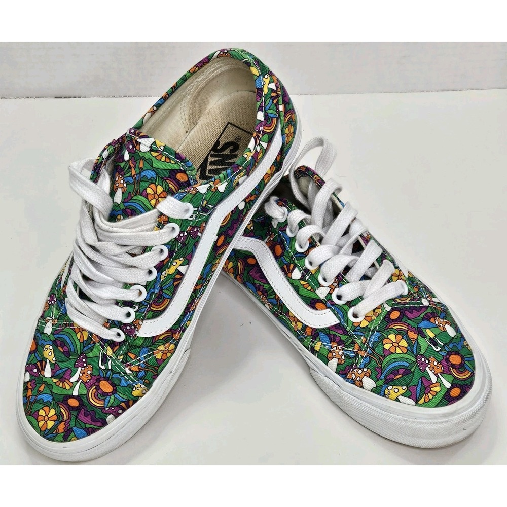W/9.5 Men/ 8 - Vans Old Skool Mushroom Psychedelic Sneakers EUC.